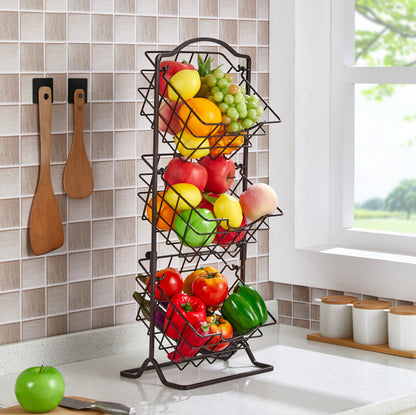 Simple Multi-layer Iron Shaken Storage Shelf for Vegetables - Killer Products