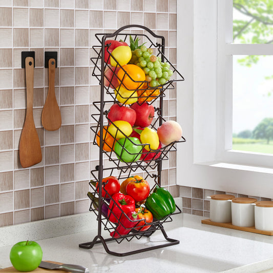Simple Multi-layer Iron Shaken Storage Shelf for Vegetables - Killer Products