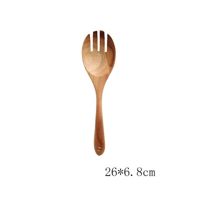 Teak Natural Wood Tableware: Versatile Kitchen Tool Sets Collection - Killer Products