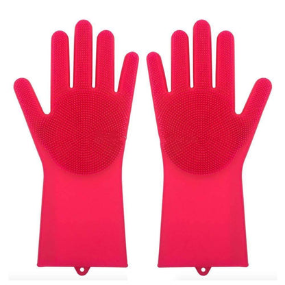 Silicone Heat-resistant Cleaning Brush Scrubbing Gloves for Kitchen Magic - Killer Products