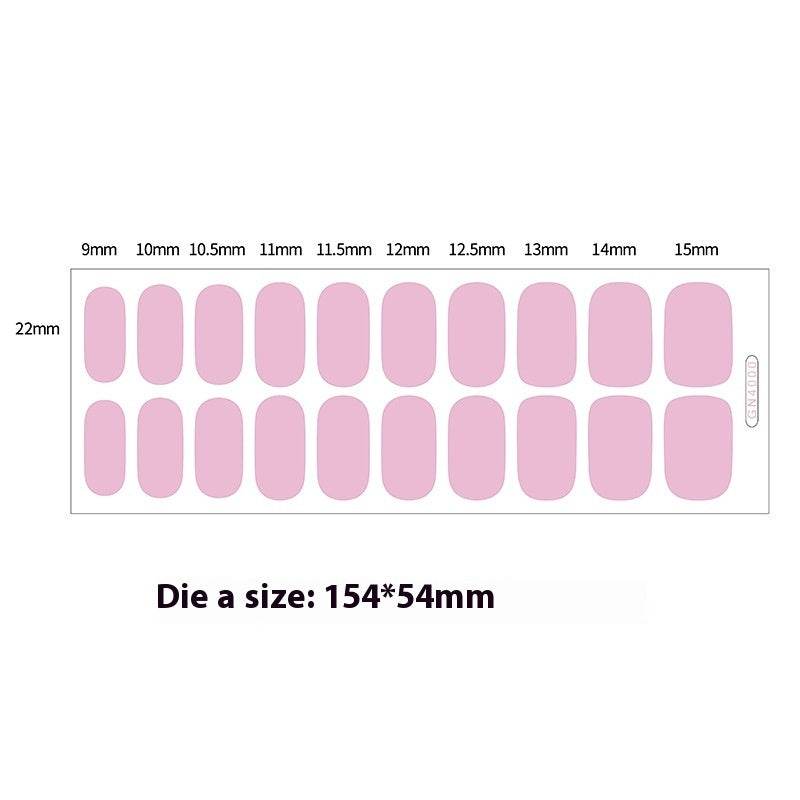 Finger Baking-Free Gel Nail Stickers with Simple Grid Design - Killer Products