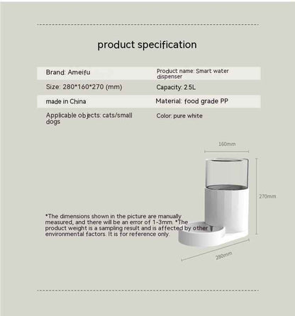 Hydrate & Nourish: Cat Water Fountain Automatic Pet Feeder - Killer Products