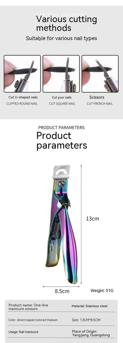 Flat Mouth U-shaped Scissors Nail Tip Pliers for Precision - Killer Products