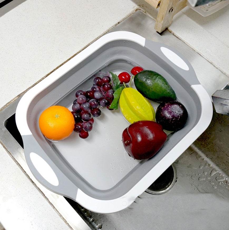 Folding Vegetable Board Household Multifunctional Anvil Board Basket - Killer Products