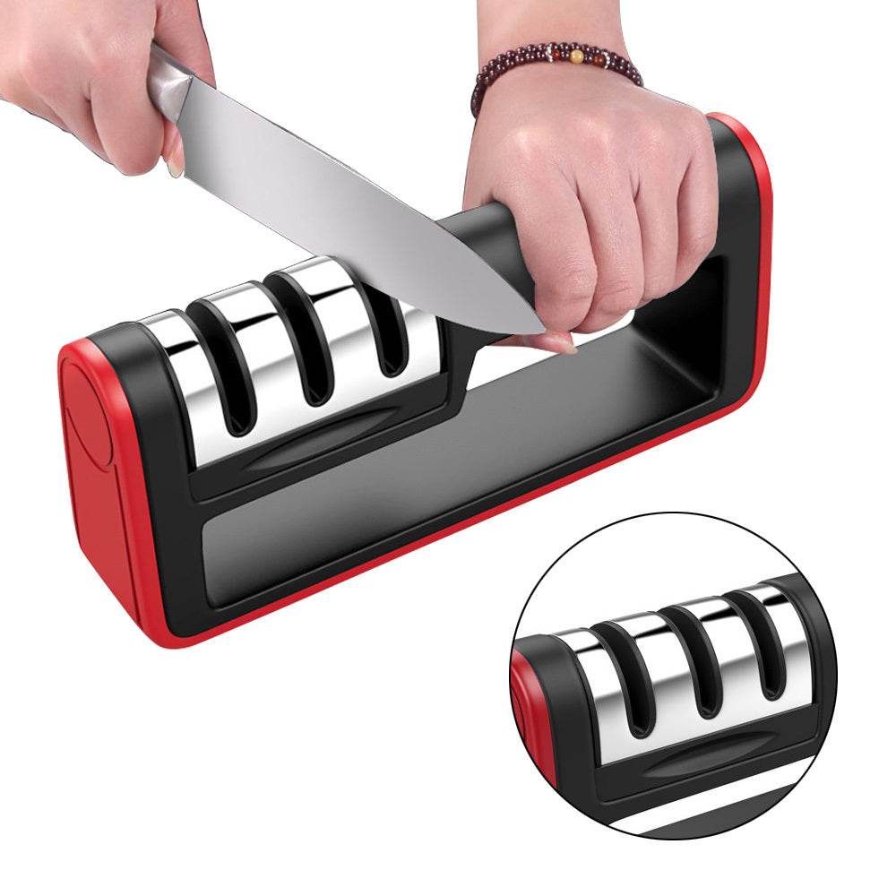 Diamond Quick Professional Knife Sharpener: 3-Stage Sharpening Stone - Killer Products