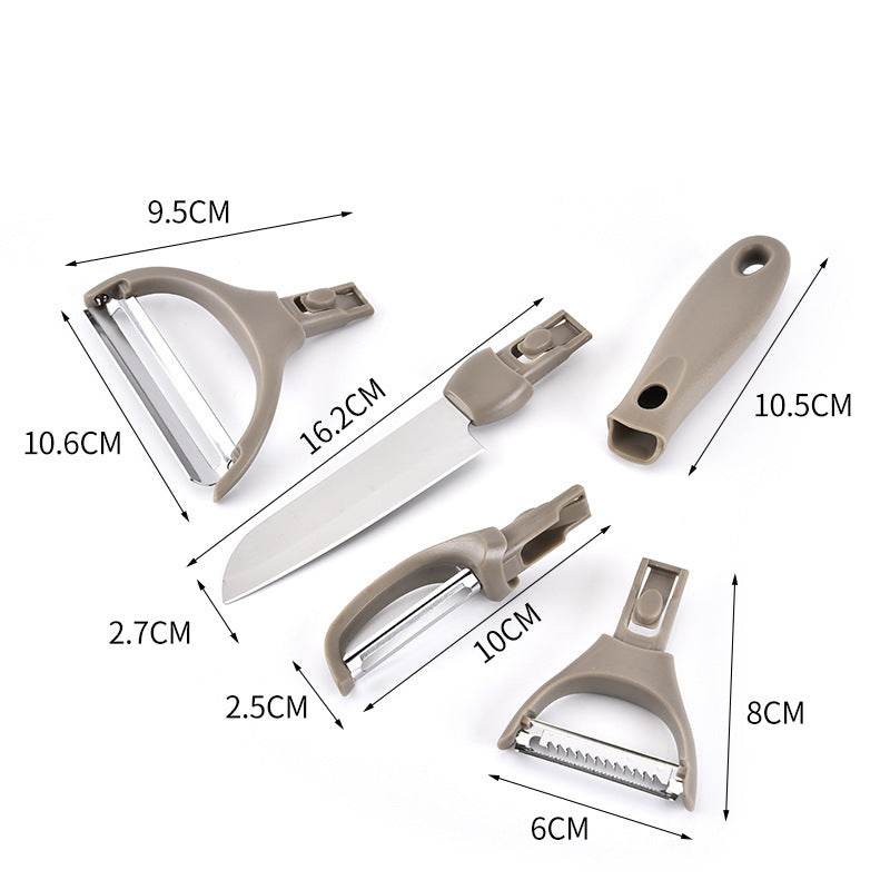 Stainless Steel Cutter Set: Wheat Straw Board & Peeler Combo - Killer Products