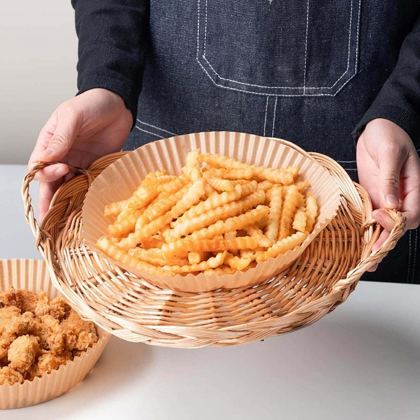 Air Fryer Disposable Liners: Non-stick, 200PCS, 6.3In Round Parchment - Killer Products