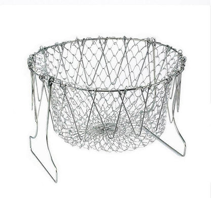 Stainless Steel Multi-function Foldable Deep Fry Cooking Basket - Killer Products