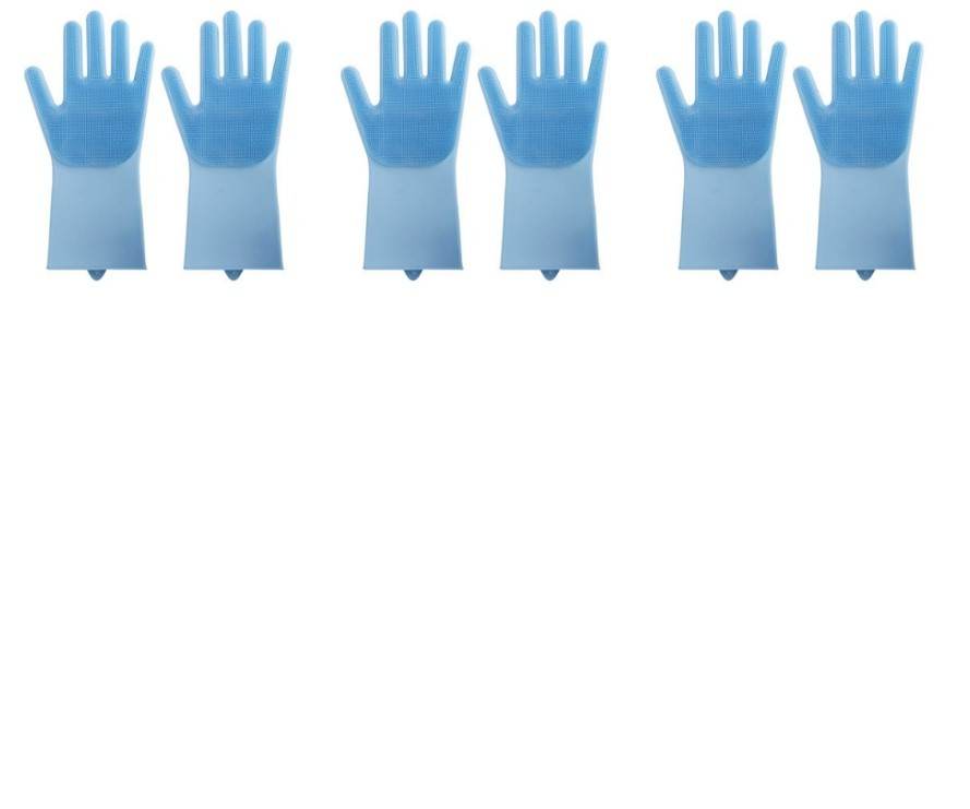 Silicone Heat-resistant Cleaning Brush Scrubbing Gloves for Kitchen Magic - Killer Products