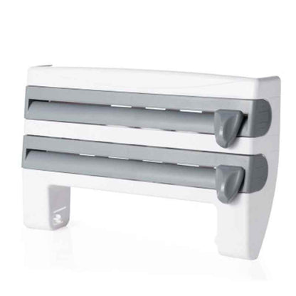 4-In-1 Kitchen Roll Holder Dispenser for Foil Film Wrap - Killer Products
