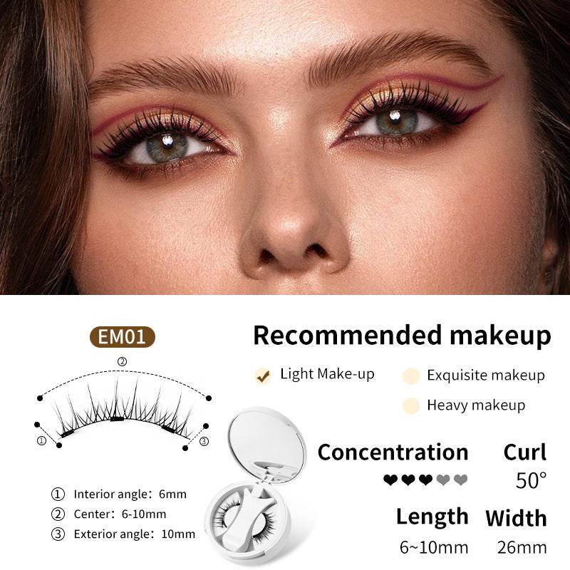 Magnetic False Eyelashes Kit: Glue-Free, Natural Look & Applicator - Killer Products