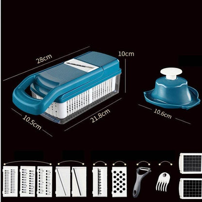 Effortless Culinary Precision: New Hand-crank Vegetable Cutting Press Grater Slicer - Killer Products