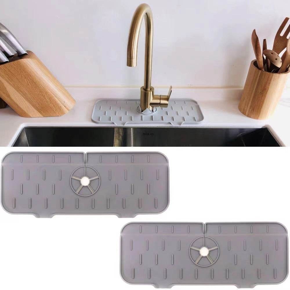 Silicone Faucet Absorbent Mat: Splash Guard & Countertop Protector - Killer Products