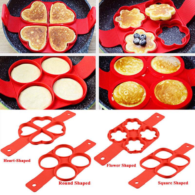 Fantastic Silicone Non Stick Egg Pancake Maker Mold Set - Killer Products
