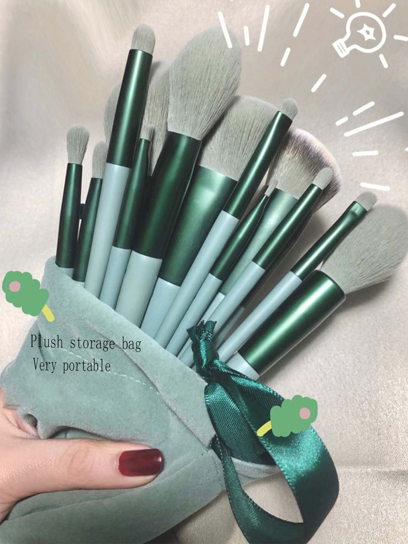 Cloth Bag Portable Soft Hair Makeup Brush Suit Travel Set - Killer Products