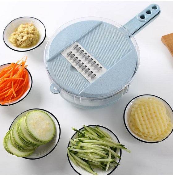 Versatile 8 In 1 Mandoline Slicer Set for Effortless Prep - Killer Products