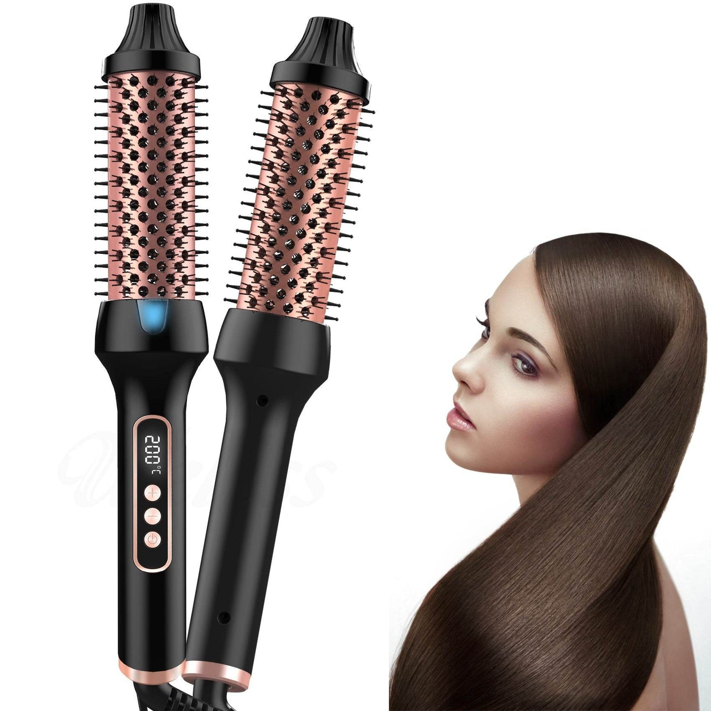 Effortless Hair Styling: Roller Comb Anion Straight Curling Heater - Killer Products