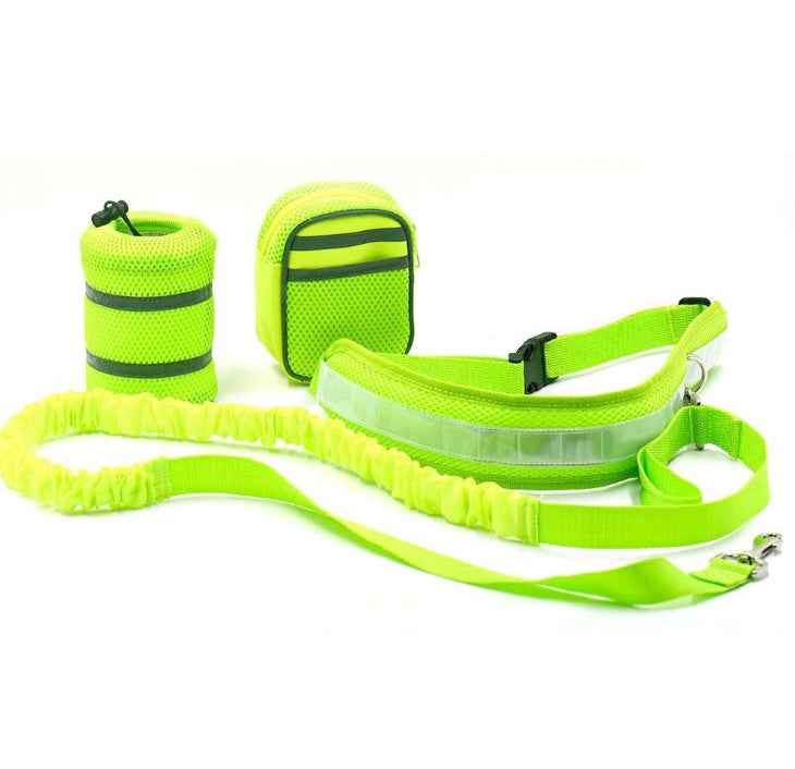 Adjustable Hands Free Dog Leash with Waist Bag and Pouch - Killer Products