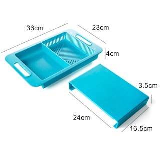 Multifunction Kitchen Chopping Blocks with Drain Basket Board - Killer Products