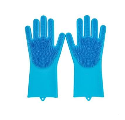 Silicone Heat-resistant Cleaning Brush Scrubbing Gloves for Kitchen Magic - Killer Products
