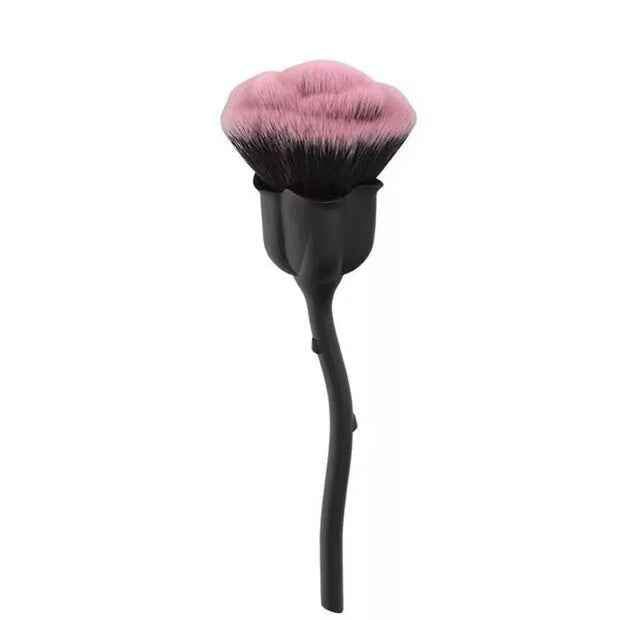 Luxurious Rose Face Powder Makeup Brush with Elegant Pink Handle - Killer Products