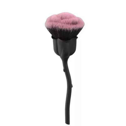 Luxurious Rose Face Powder Makeup Brush with Elegant Pink Handle - Killer Products
