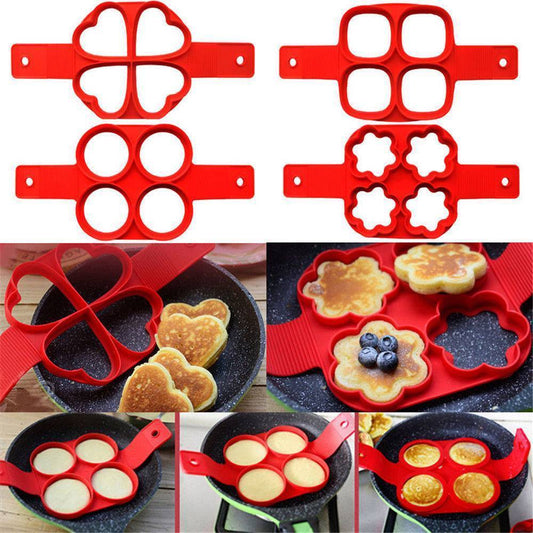 Fantastic Silicone Non Stick Egg Pancake Maker Mold Set - Killer Products