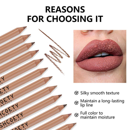 Nude Long Lasting Fadeless Makeup: Log Matte Lipstick Liner Suit - Killer Products