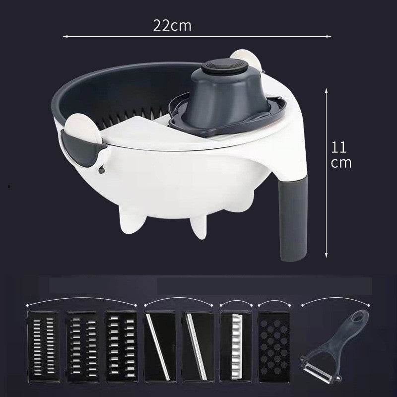 Effortless Culinary Precision: New Hand-crank Vegetable Cutting Press Grater Slicer - Killer Products