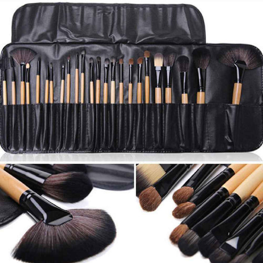 Complete 24 PCs Makeup Brush Set With Horse Hair Elegance - Killer Products