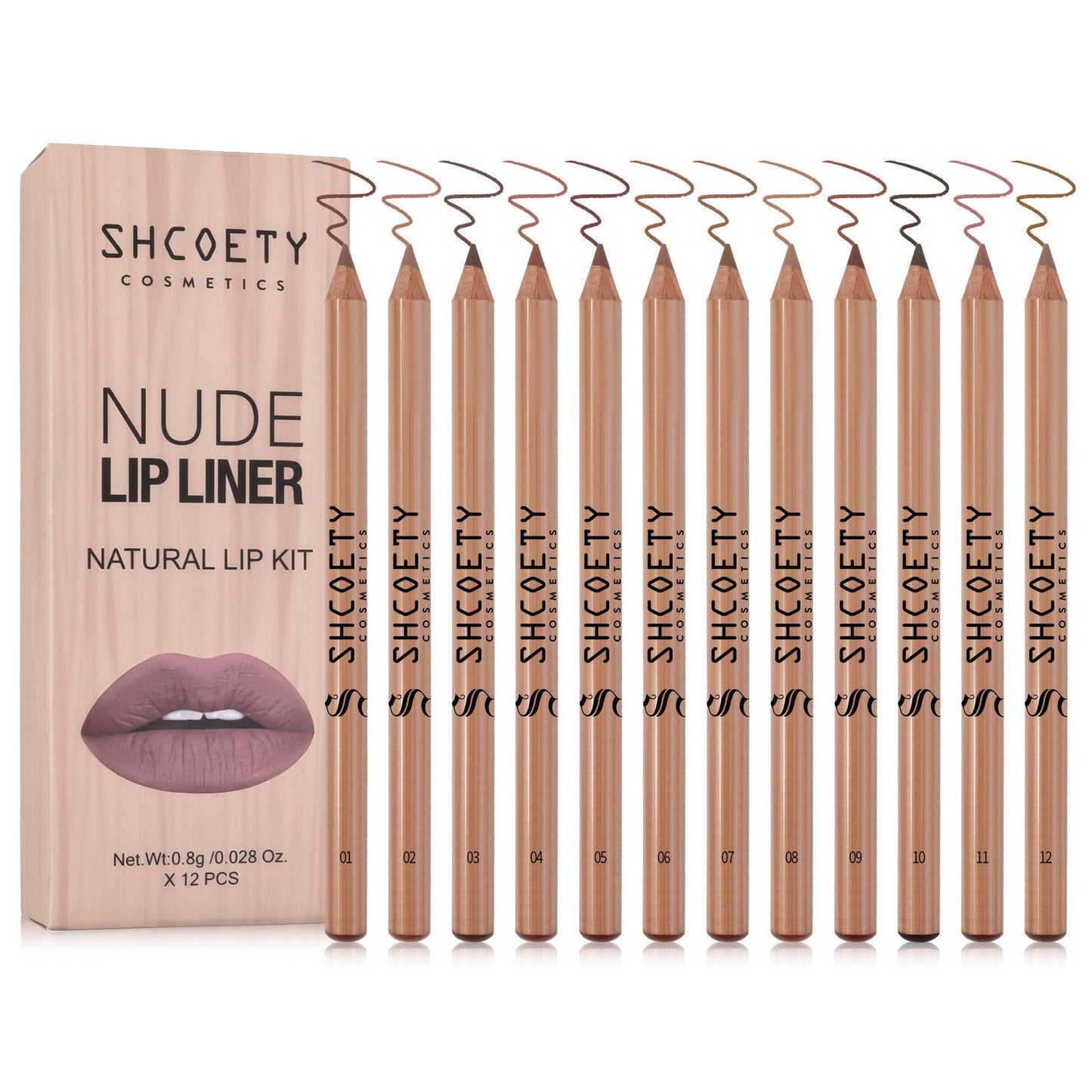 Nude Long Lasting Fadeless Makeup: Log Matte Lipstick Liner Suit - Killer Products