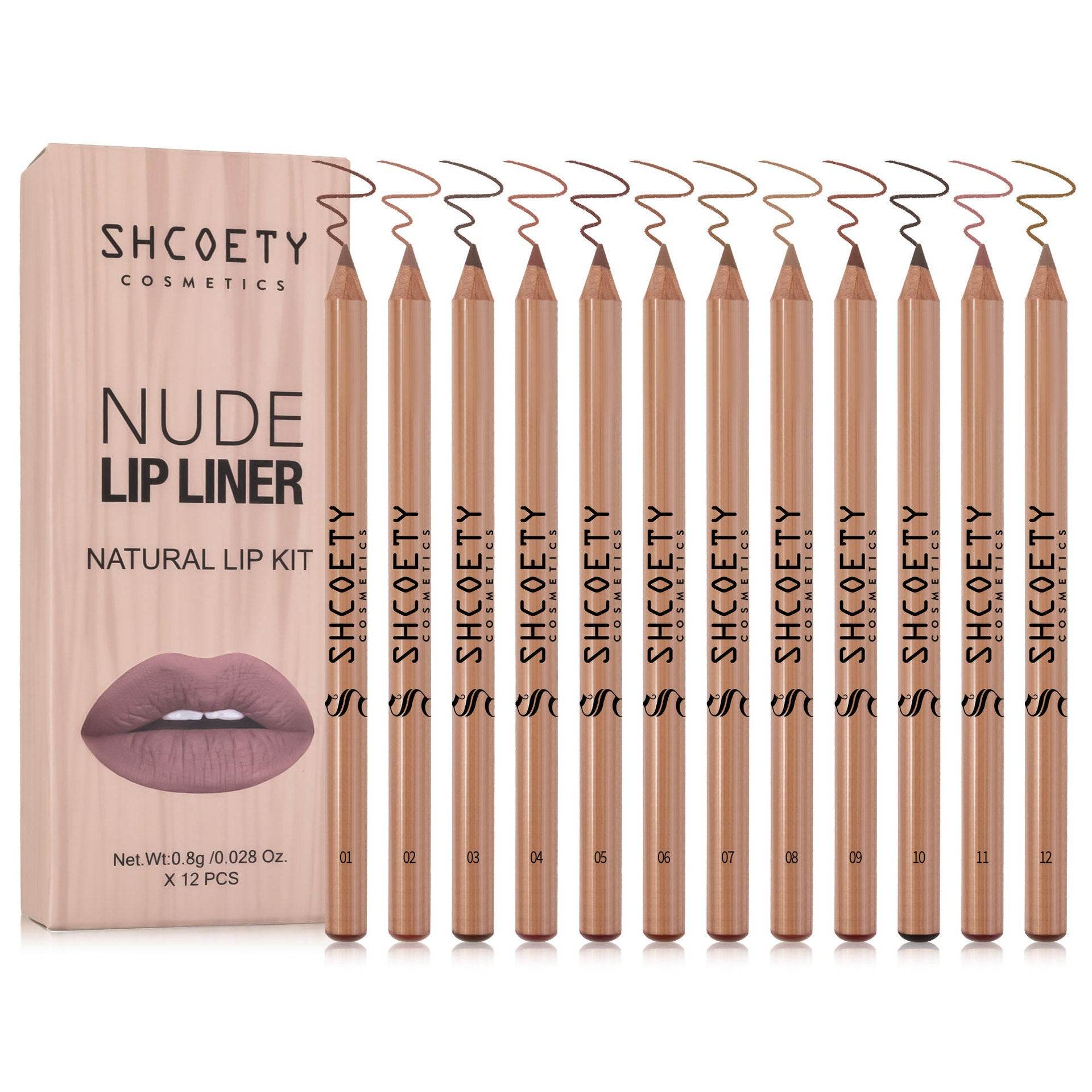 Nude Long Lasting Fadeless Makeup: Log Matte Lipstick Liner Suit - Killer Products
