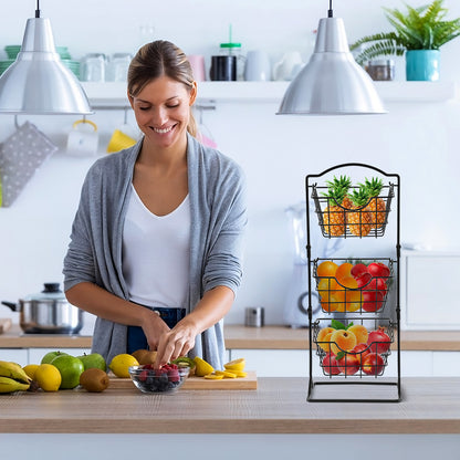 Simple Multi-layer Iron Shaken Storage Shelf for Vegetables - Killer Products