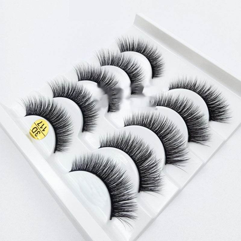 Big Eye Glamour: Multi-layer 3D Thick Five Pairs Lashes - Killer Products