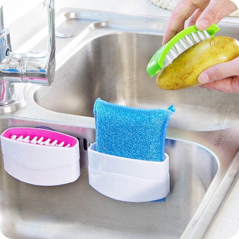 Creative Kitchen Knife Fork Chopsticks Cleaning Brush With Suction - Killer Products