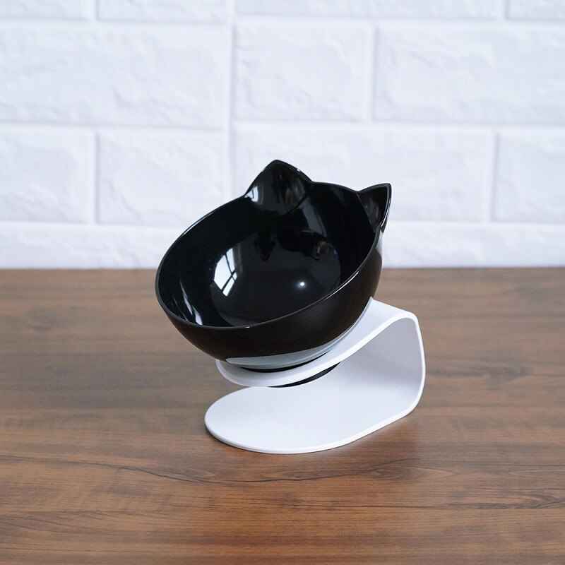 Cat Double Bowl: Protects Cervical Vertebra, Elevates Feeding Comfort - Killer Products