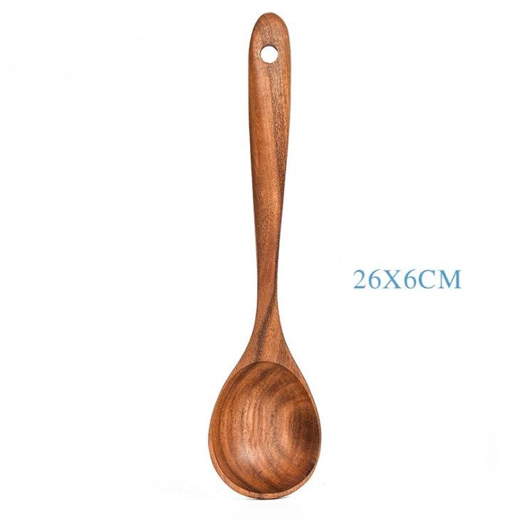 Teak Natural Wood Tableware: Versatile Kitchen Tool Sets Collection - Killer Products