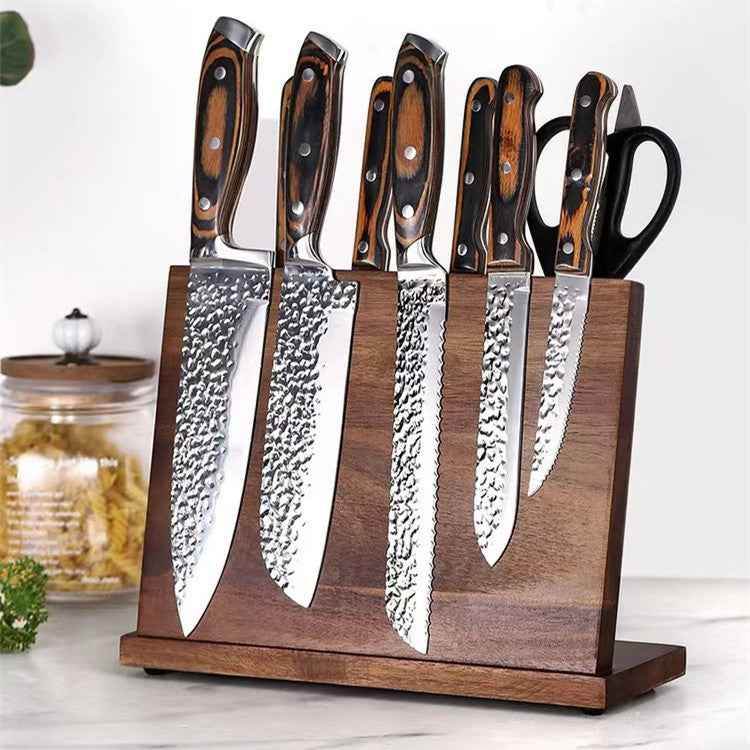 Elegant Solid Wood Magnetic Knife Holder for Creative Kitchens - Killer Products