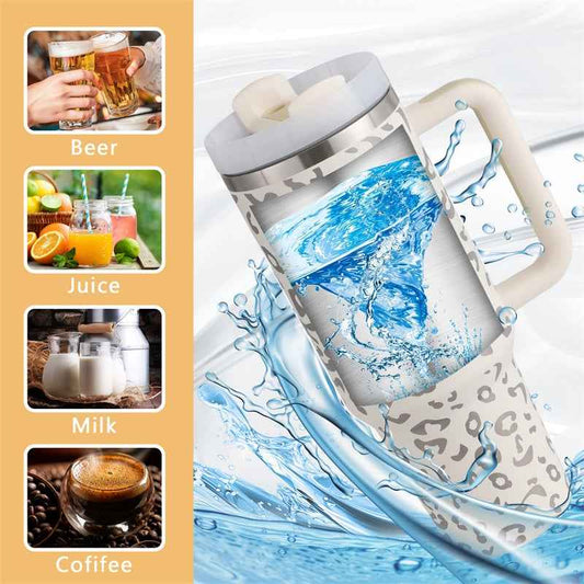 40oz Portable Stainless Steel Water Bottle Mug With Handle - Killer Products