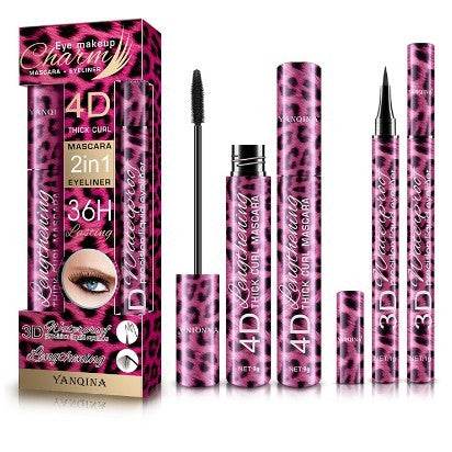 Leopard Print Mascara Eyeliner Suit: Bold Beauty Essentials Set - Killer Products