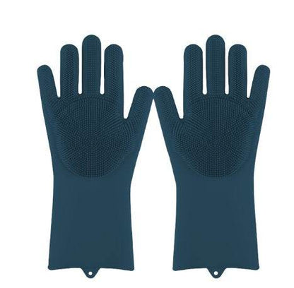 Silicone Heat-resistant Cleaning Brush Scrubbing Gloves for Kitchen Magic - Killer Products