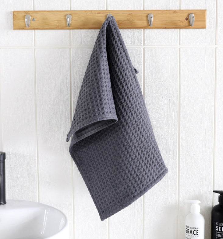 Luxurious Water-absorbing Quick-drying Pure Cotton Waffle Bath Towel - Killer Products