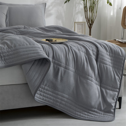 Pure Color Cooling Blanket: Compressible Summer Quilt Comfort - Killer Products