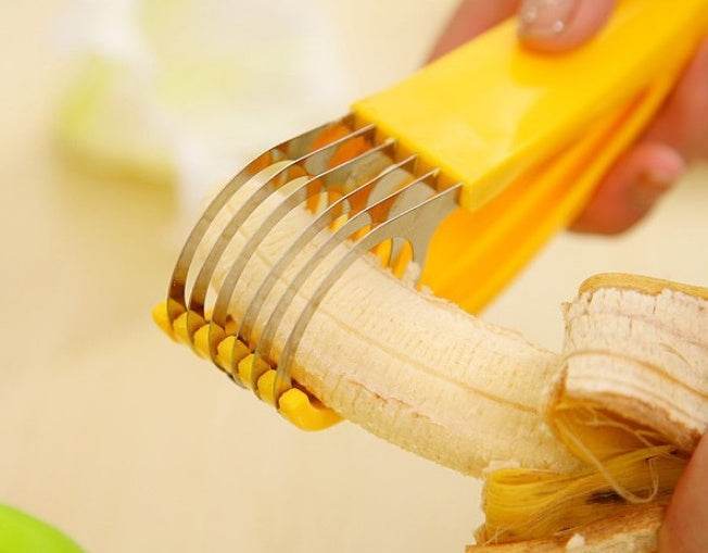 Effortless Kitchenware Banana Slicer Stainless Steel Cutter Tool - Killer Products