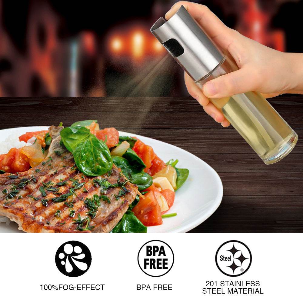 Elegant Glass Oil Vinegar Spray Bottle for Culinary Perfection - Killer Products