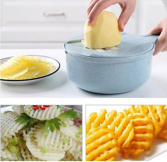 Versatile 8 In 1 Mandoline Slicer Set for Effortless Prep - Killer Products