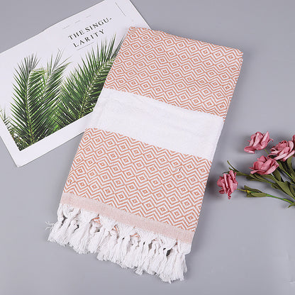 Luxurious Handmade Tassel Blanket Turkish Beach Towel – Vibrant Colors - Killer Products