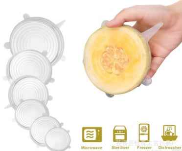 Versatile 6-Piece Stretch Siliconecover Set for Food Preservation - Killer Products
