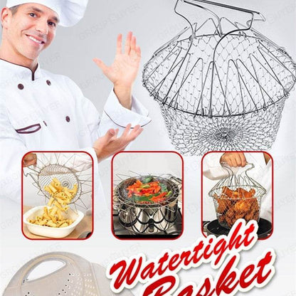 Stainless Steel Multi-function Foldable Deep Fry Cooking Basket - Killer Products