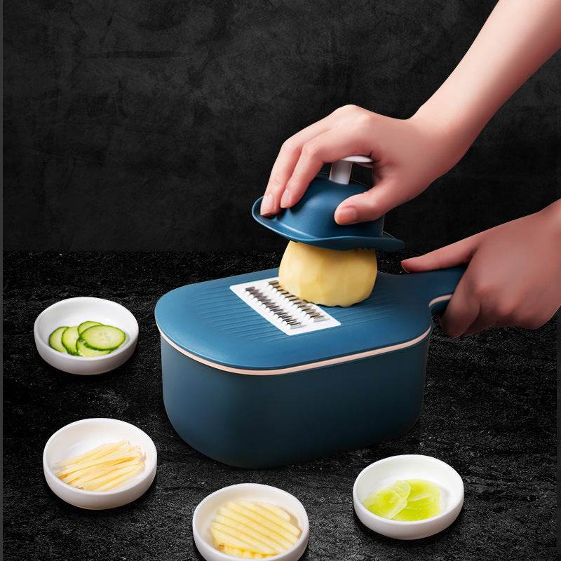 Multifunctional Vegetable Cutter & Slicer: Peel, Grate, Slice Effortlessly - Killer Products